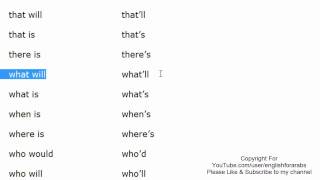 Short Forms in English part 5 English For Beginners updated version