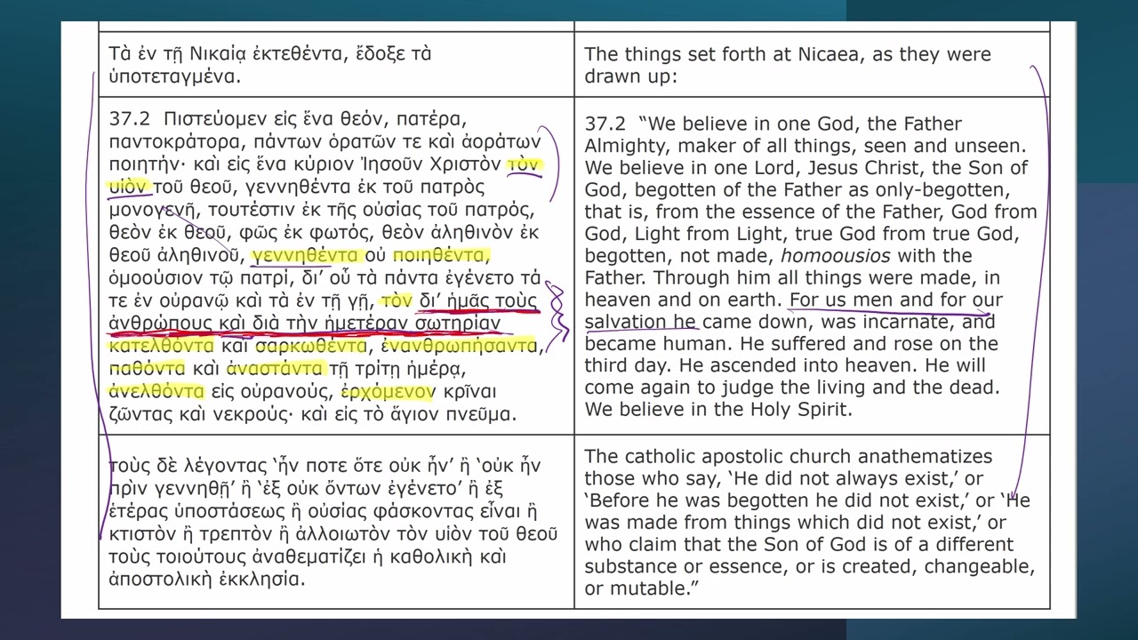 Mission Accomplished! Attributive Participles and the Mission of the Son at Nicaea