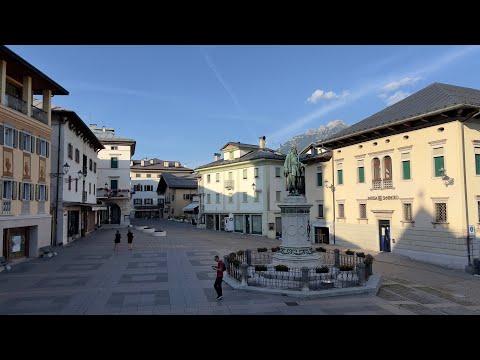 La piazza di Pieve di Cadore