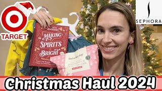 🎄TARGET CHRISTMAS HAUL 2024 🎄|| Stocking, Food Finds, Bullseye Spot & Teacher Gift *Sephora Haul