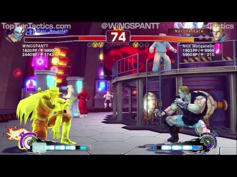 WiNGSPANTT (Vega) vs Nick Manganello (Abel): Super Street Fighter 4 AE 2012 Ranked Matches