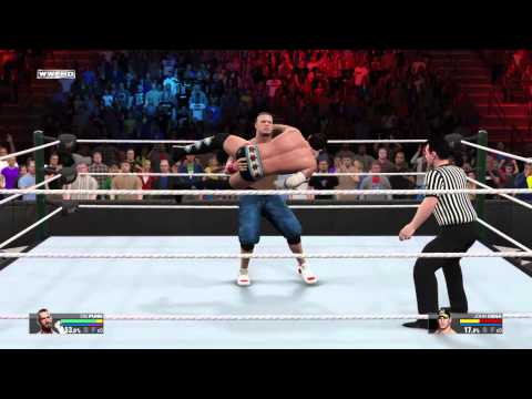 WWE 2K15 2K Showcase Mode CM PUNK Vs John Cena Pt 1