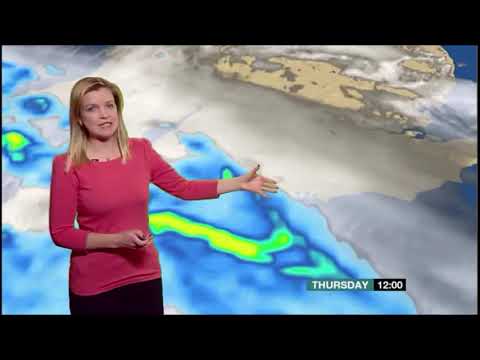 Emily Wood BBC South News lunchtime weather March 21st 2013 HD