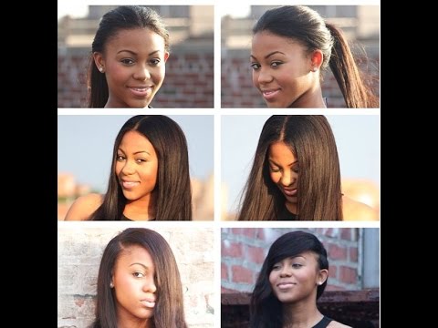 Vixen Three Part Sew-In Flip Method - Different ways to wear the 3 part sew-in flip method.