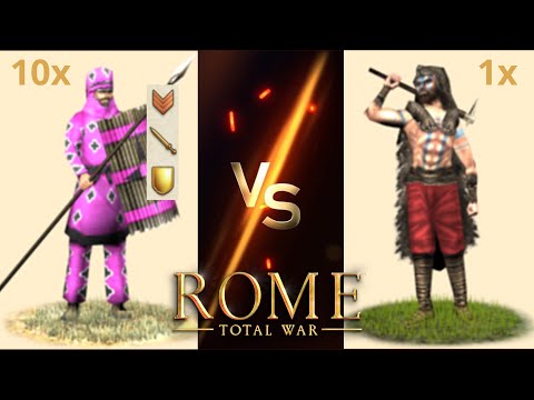 Can 10 Maxed Eastern Infantries Beat 1 Berserkers Unit in Rome: Total War?