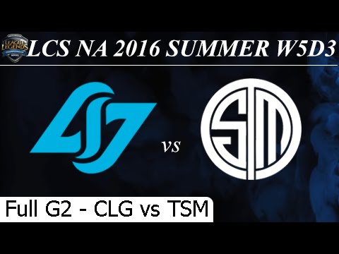 CLG vs TSM Game 2 Full 03/07/2016 - LCS NA Summer 2016 W5D3M7 Counter Logic Gaming vs Team Solomid