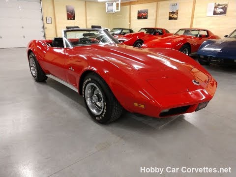 1974 Red Corvette Stingray Convertible Video