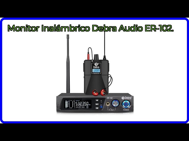Vídeo relacionado con D Debra Audio Pro ER-102 UHF Sistema de Monitor intraauricular inalámbrico de un Solo Canal con transmisor y Receptor para Escenario, Estudio de grabación, músicos (1 Bolsa con transmisor)