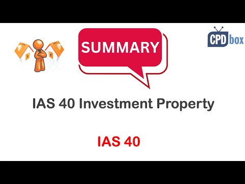Summary of IAS 40 Investment Property - applies in 2026