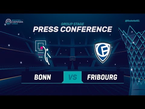 Telekom Baskets Bonn v Fribourg Olympic - Press Conf - Basketball Champions League 2018-19