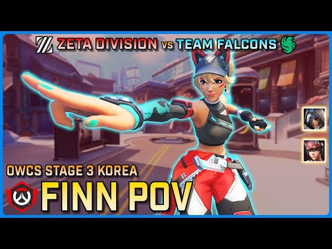 [ FINN ] Player of the Match | ZETA Division vs Team Falcons | OWCS Korea Stage 3