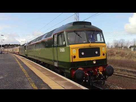 47805 and 47501 "Craftsman" are seen at Carstairs while on 1Z56 25/3/18