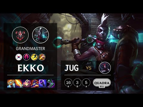Ekko Jungle vs Elise - KR Grandmaster Patch 11.8