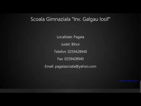 Scoala Gimnaziala "Inv. Galgau Iosif" Pagaia