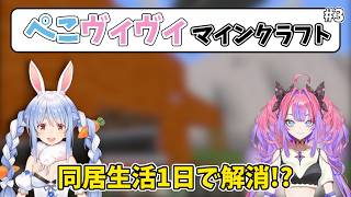 【ぺこヴィヴィマイクラ】新ホロ鯖編#3 ぺこらとヴィヴィ1日で同居生活解消？【綺々羅々ヴィヴィ・兎田ぺこら】