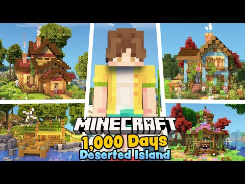 Surviving 1000 Days on Modded Desert Island - Full Movie