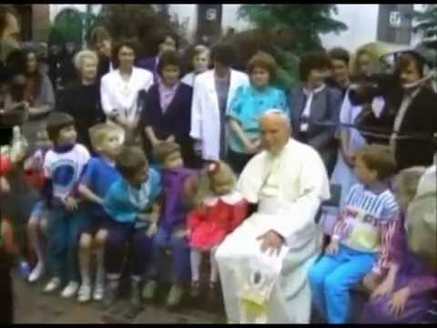 Saint John Paul II and children - Jesus Christ, You Are My Life