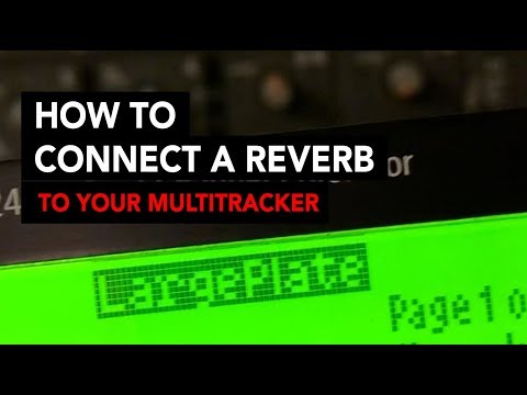 How to connect a reverb unit to the effect send of your cassette multitrack recorder