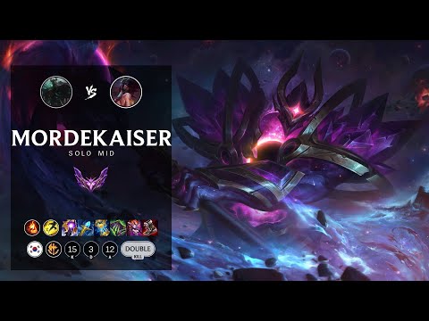 Mordekaiser Mid vs Akali - KR Master Patch 12.11