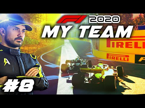 F1 2020 MY TEAM CAREER Part 8: SIDE-BY-SIDE AT BAKU CASTLE! Last Lap Overtakes, Big Sponsor Payouts!