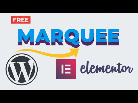 Elementor FREE Single & Double Layered Marquee with Custom CSS Code