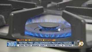 Consumer Reports compares low-cost pro-style ranges against big-name b