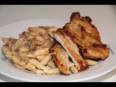 Svinjski kotlet u konjaku s pljukancima/umak od bukovača&tartufa - Special pork chop with mushrooms!