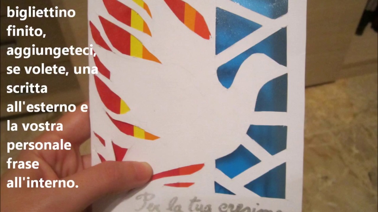 DIY bigliettino per la cresima