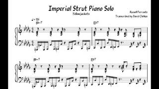 Imperial Strut Piano Solo | Yellowjackets