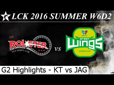 KT vs JAG Game 2 Highlights 28/06/2016 - LCK Summer 2016 W6D2M2 KT Rolster vs Jin Air Greenwings