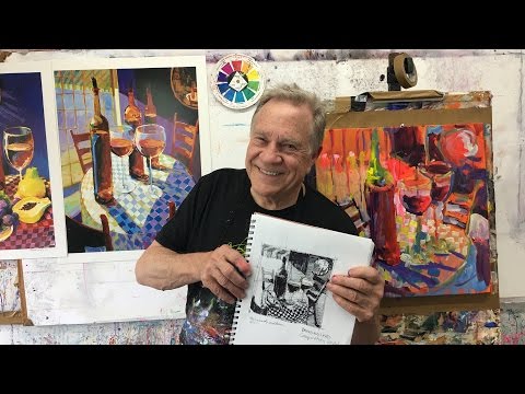 BobBlast 146 „Burgund und Blau malen - Demo Teil Fünf - Das Malen abschließen.“