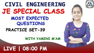 #39 JE SPECIAL CLASS FOR CIVIL  ENGINEERING  STUDENTS | BY YAMINI MAM
