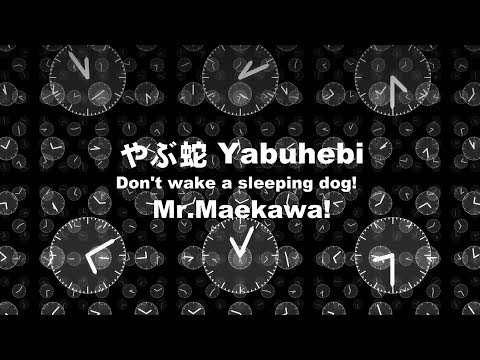 やぶ蛇 (Yabuhebi)．．．Don't wake a sleeping dog!  Mr. Maekawa!