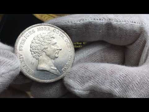 Sverige, Karl XIV Johan 1818-1844, 1 Riksdaler Specie 1838 - VACKERT SILVEREXEMPLAR