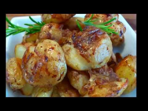 Roast new potatoes with balsamic vinegar (very Easy)