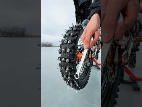 How to make studded enduro tires ASMR 🧊
