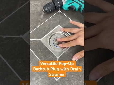 Versatile Pop-Up Bathtub Plug with Drain Strainer: Essential Bathroom and Kitchen Sink Water Filter