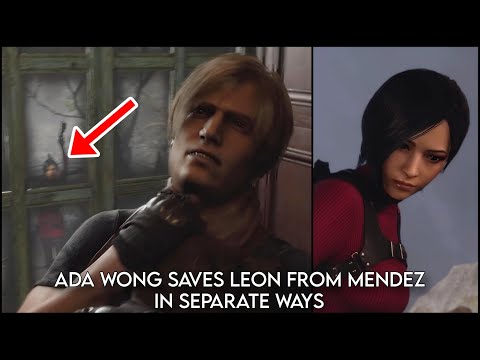 ADA WONG SAVES LEON FROM MENDEZ IN SEPARATE WAYS | RESIDENT EVIL 4 REMAKE SEPARATE WAYS