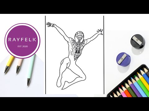 Spider-man Miles Morales Coloring Page | Free Spider-man Coloring Pages | Rayfelk Printables