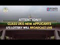 Little Flower School Imphal Power Campus Online Lottery 2025 CLASS UKG