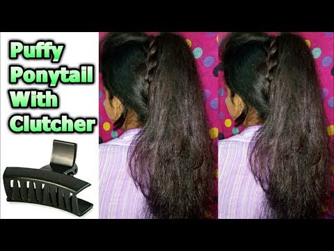 Puffy Ponytail for Thin Hair with Clutcher || Thick ponytail for Thin Hair Girls | Stylopedia Video
