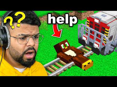 Doni Bobes - Fooling my Friend with a Real Life TRAIN on Minecraft...
