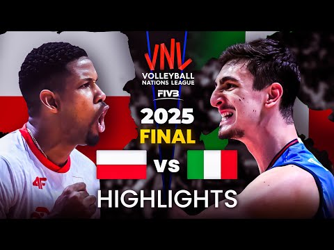 POLAND vs ITALY | FINAL | HIGHLIGHTS | Men's VNL 2025