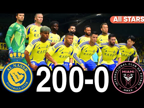 FC 25 -MESSI RONALDO NEYMAR & MBAPPE | ALL STARS |  AL NASSR 100-0 MANCHESTER UNITED