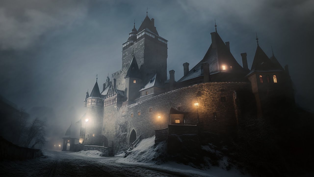 Escape To A Dark And Mysterious Cold Eerie Winter Castle With 10 Hours Of Snowy Blizzard Sounds