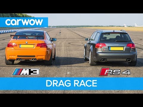 BMW E92 M3 GTS vs Audi RS4 B7 - DRAG RACE, ROLLING RACE & REVIEW