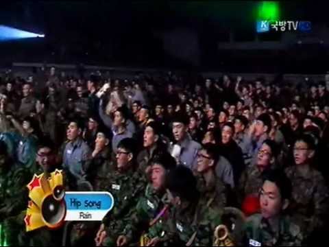 [KFN TV]130228 Rain @ 위문열차 Consolatory Train _Hip Song (130214)