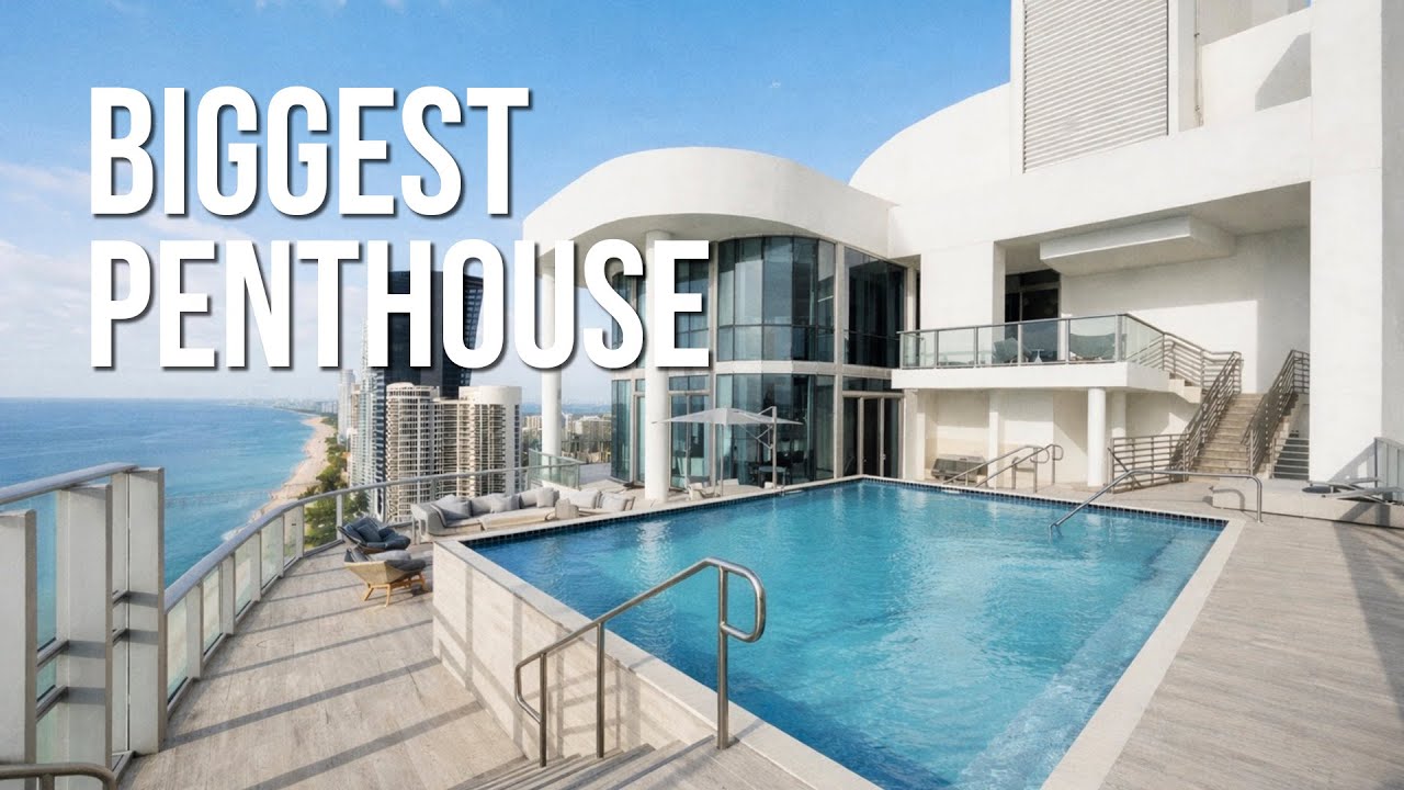 This Is the Biggest Penthouse in Miami — $24.9M Private Mansion in the Sky