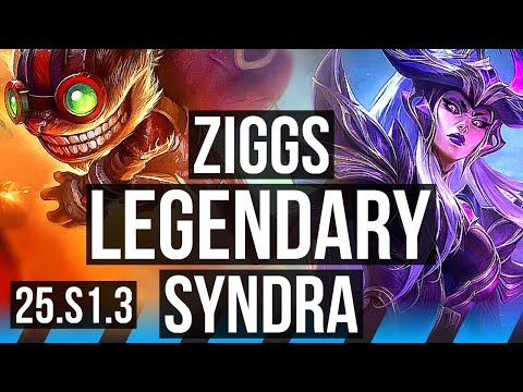 ZIGGS vs SYNDRA (MID) | Legendary | EUW Grandmaster | 25.S1.3
