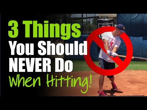 打球時絕對不能做的3件事!- 棒球擊球技巧 (3 Things You Should NEVER Do When Hitting! - Baseball Hitting Tips)